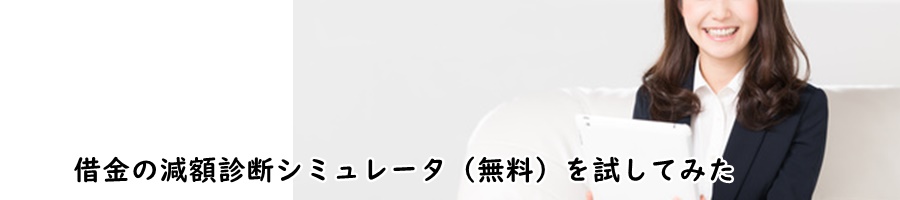借金減額診断の仕組み シミュレーターを債務整理に利用