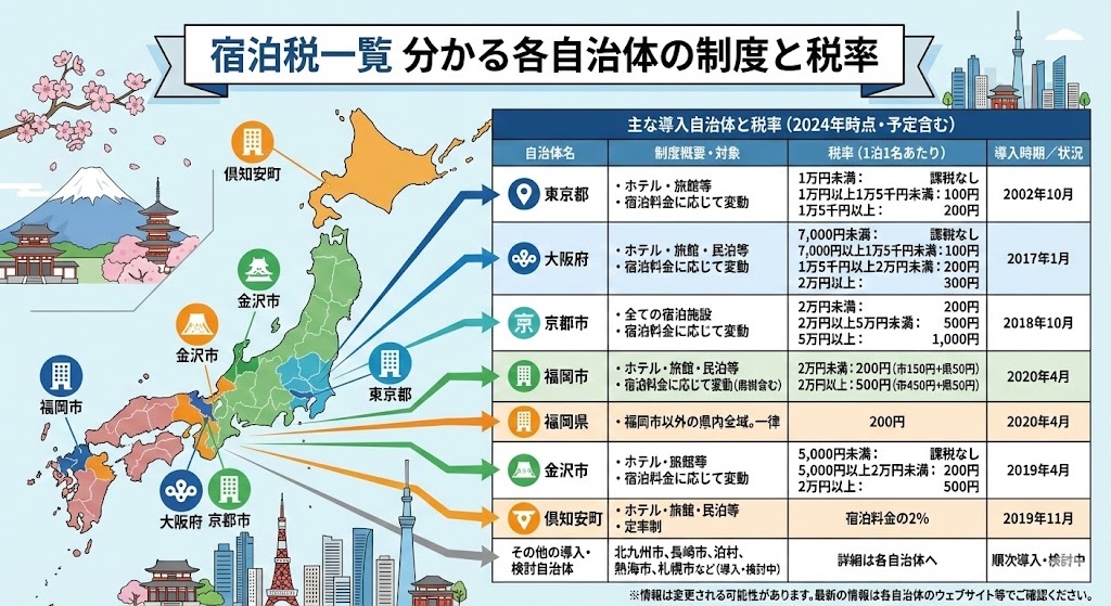 宿泊税一覧