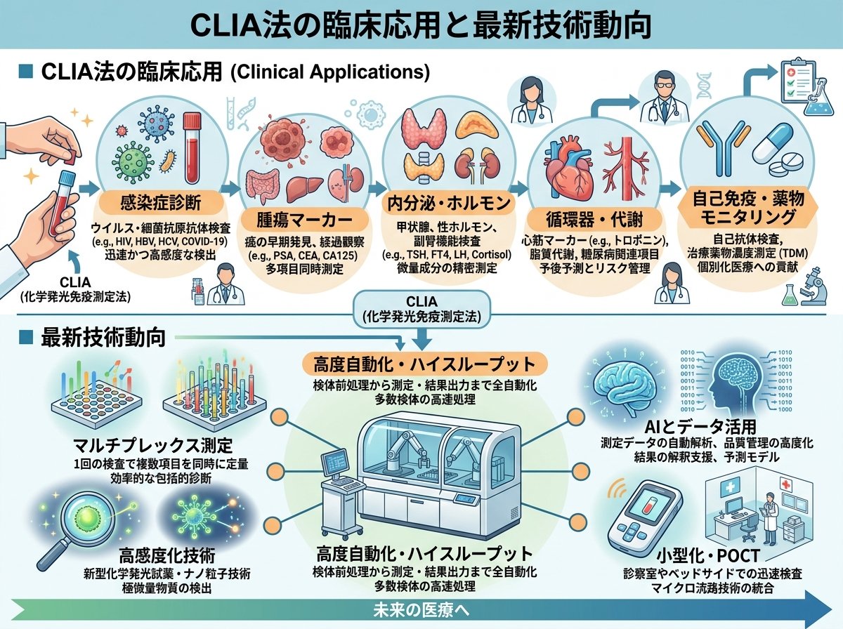 CLIA法の臨床応用と最新技術動向