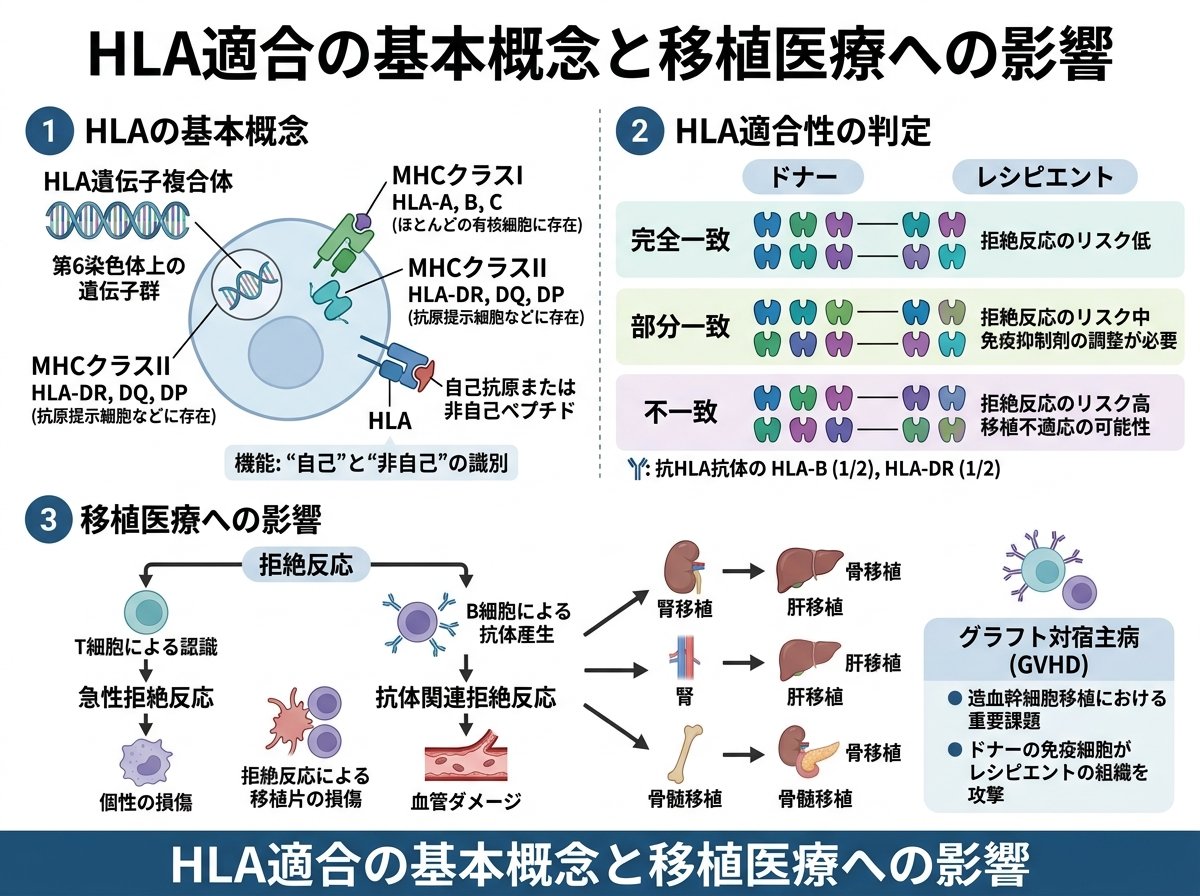 HLA適合の基本概念と移植医療への影響