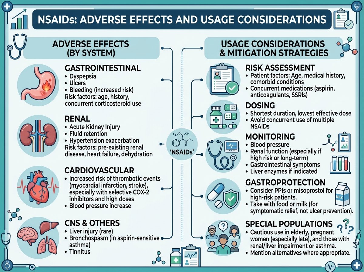 NSAIDs の副作用と使用上の注意点