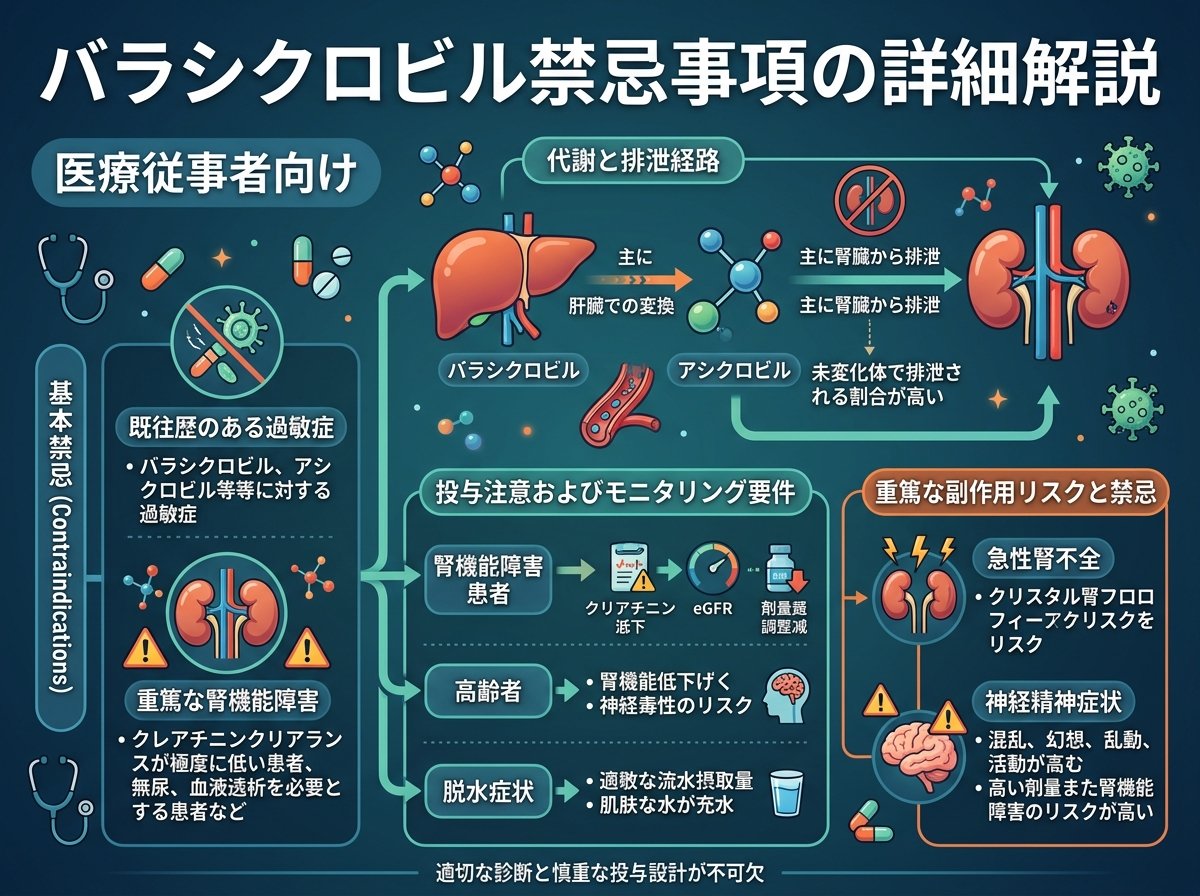 バラシクロビル禁忌事項の詳細解説