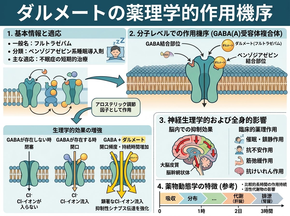 ダルメートの薬理学的作用機序