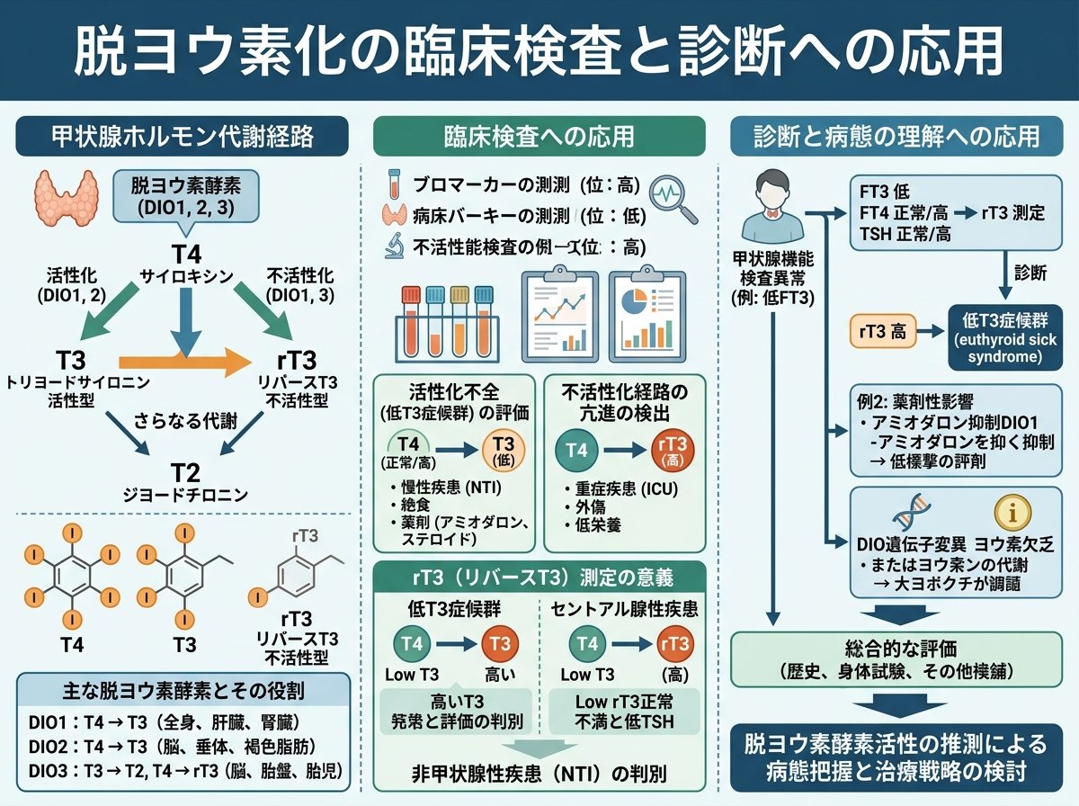 脱ヨウ素化の臨床検査と診断への応用