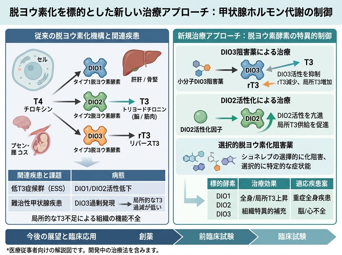 脱ヨウ素化を標的とした新しい治療アプローチ