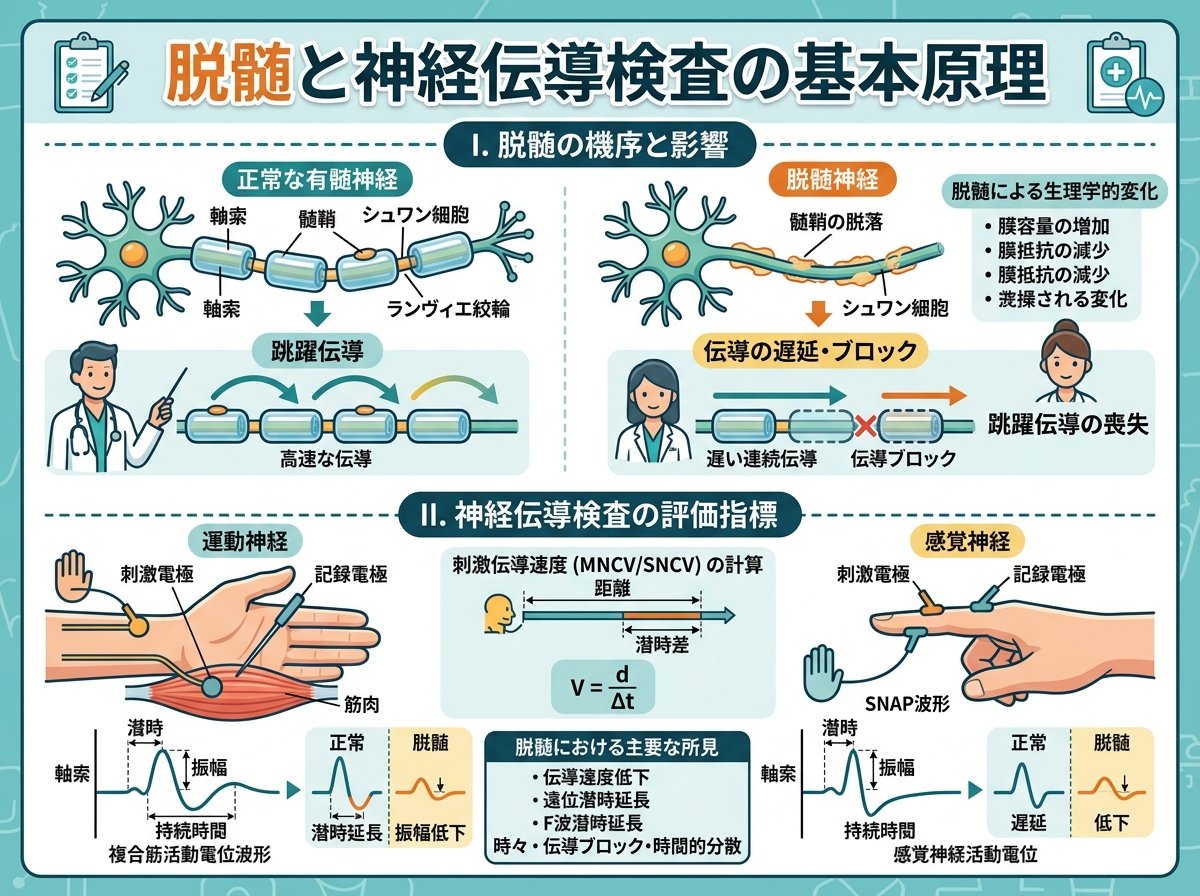脱髄と神経伝導検査の基本原理
