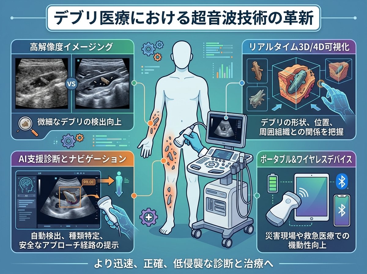 デブリ医療における超音波技術の革新