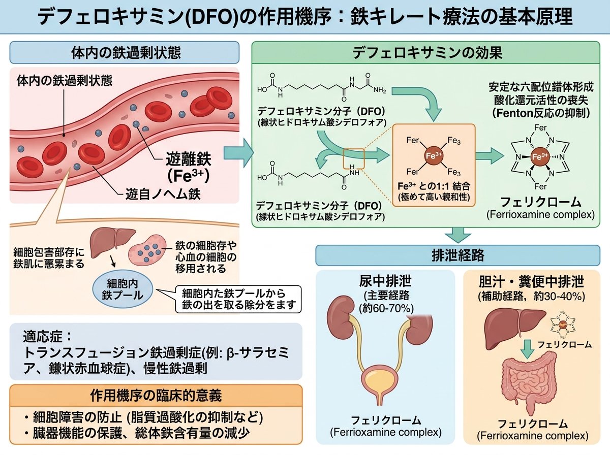 デフェロキサミン作用機序の基本