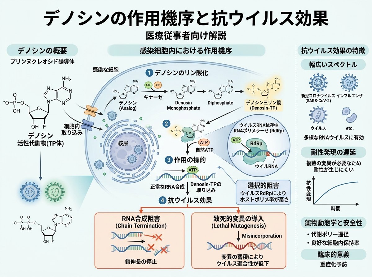 デノシンの作用機序と抗ウイルス効果