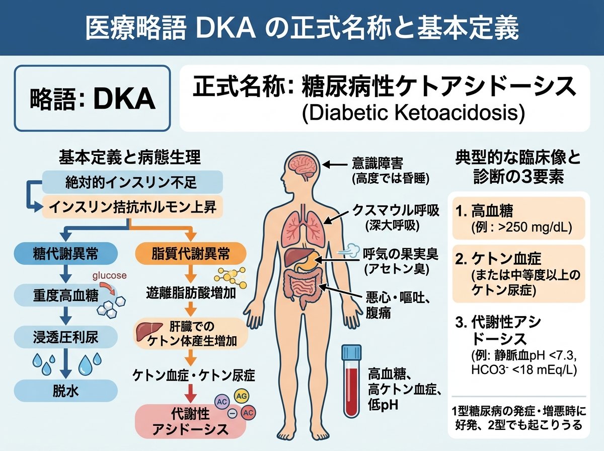 dka 医療 略語の正式名称と基本定義