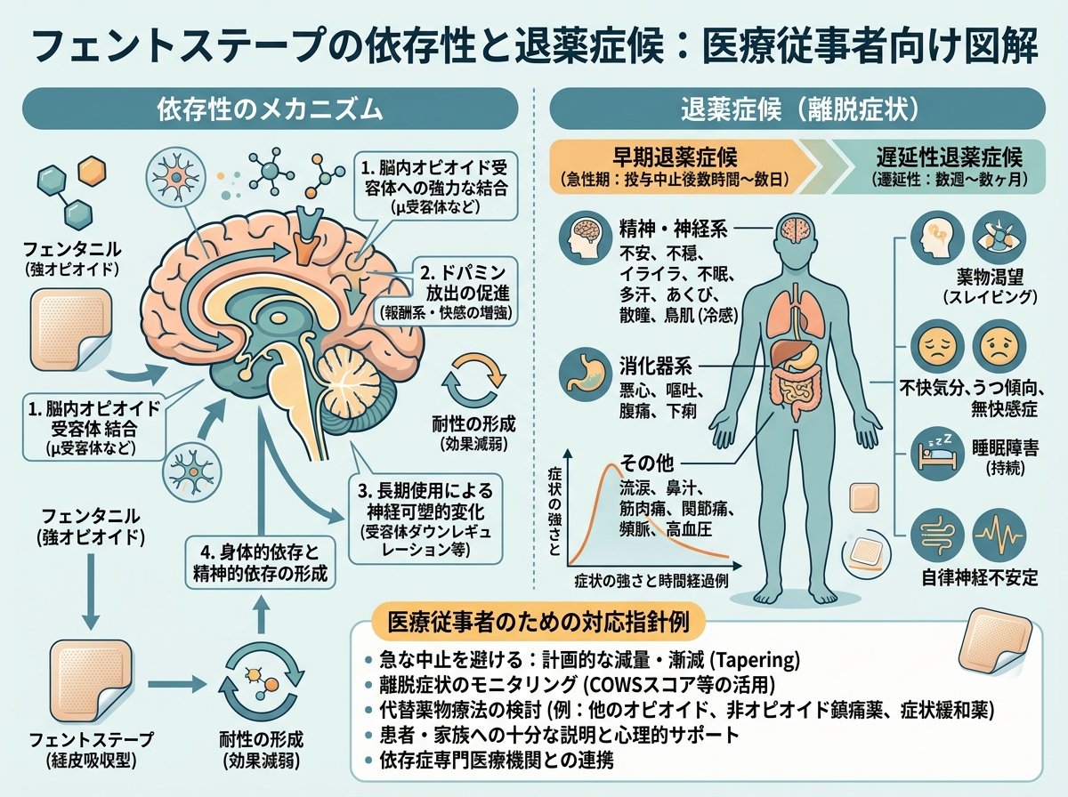 フェントステープの依存性と退薬症候