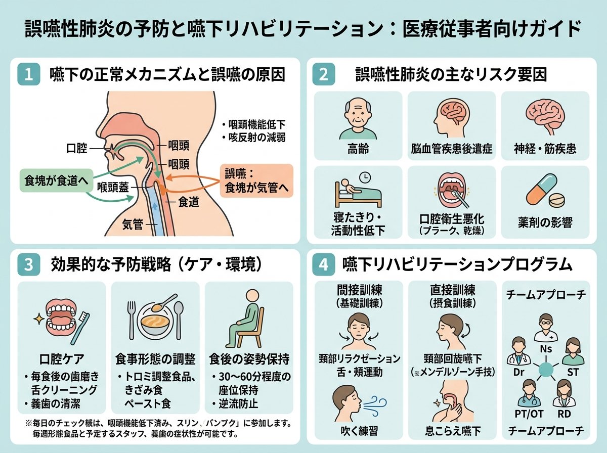誤嚥性肺炎の予防と嚥下リハビリテーション