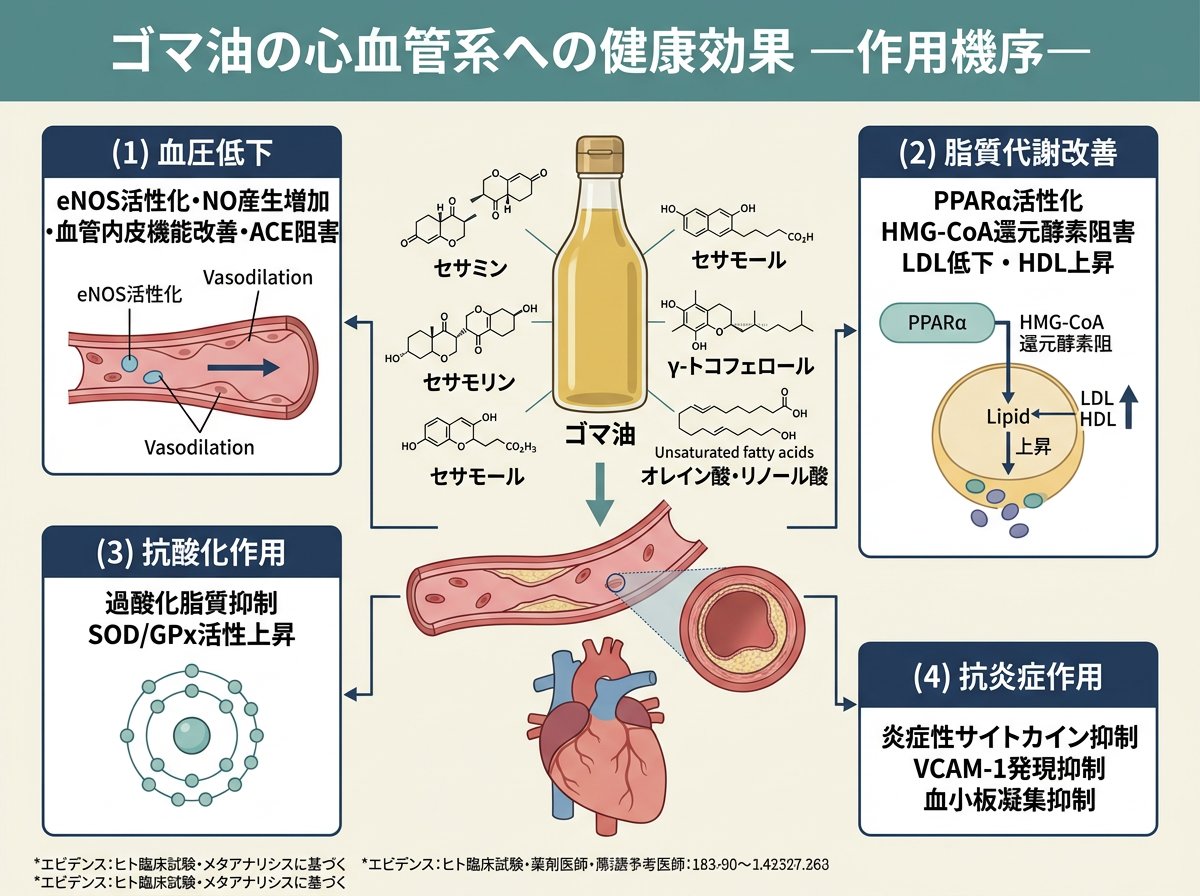 ゴマ油の効果と副作用を医療従事者が解説