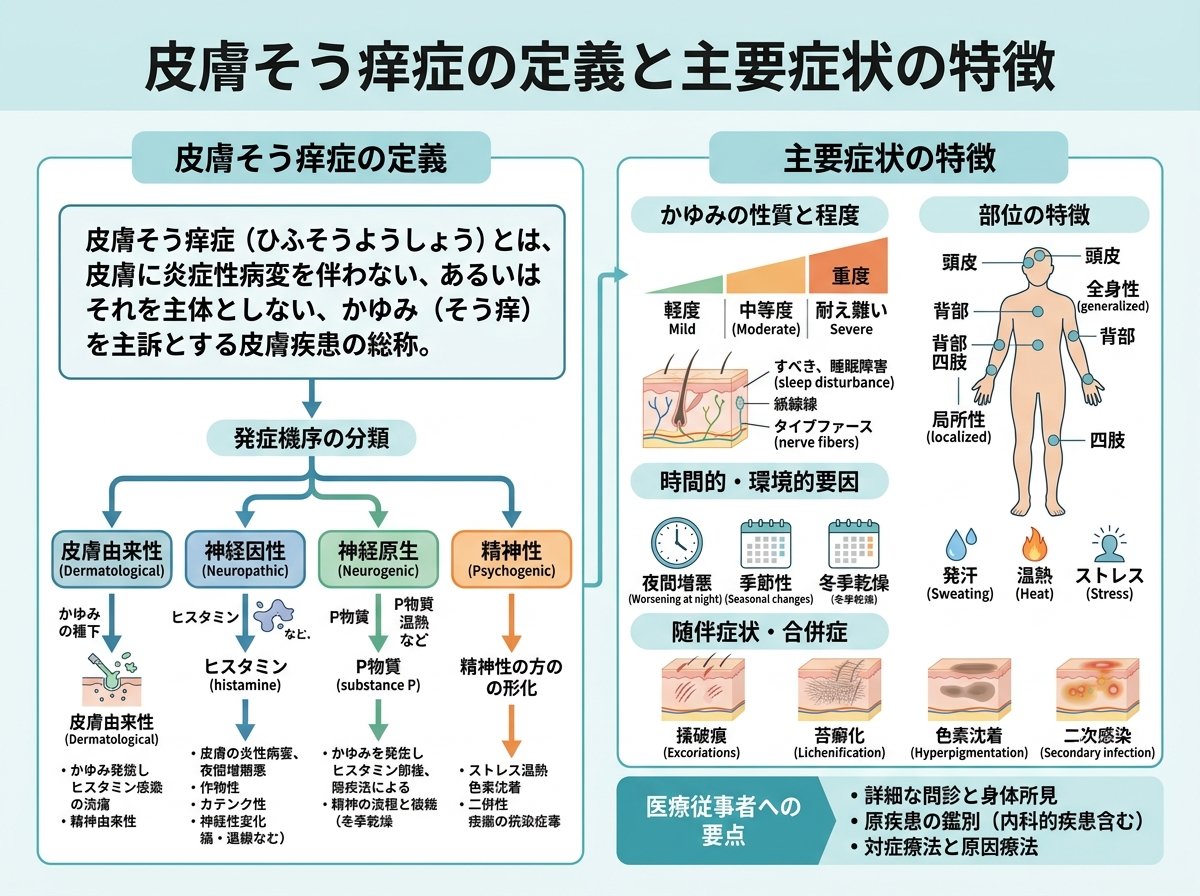 皮膚そう痒症の定義と主要症状の特徴