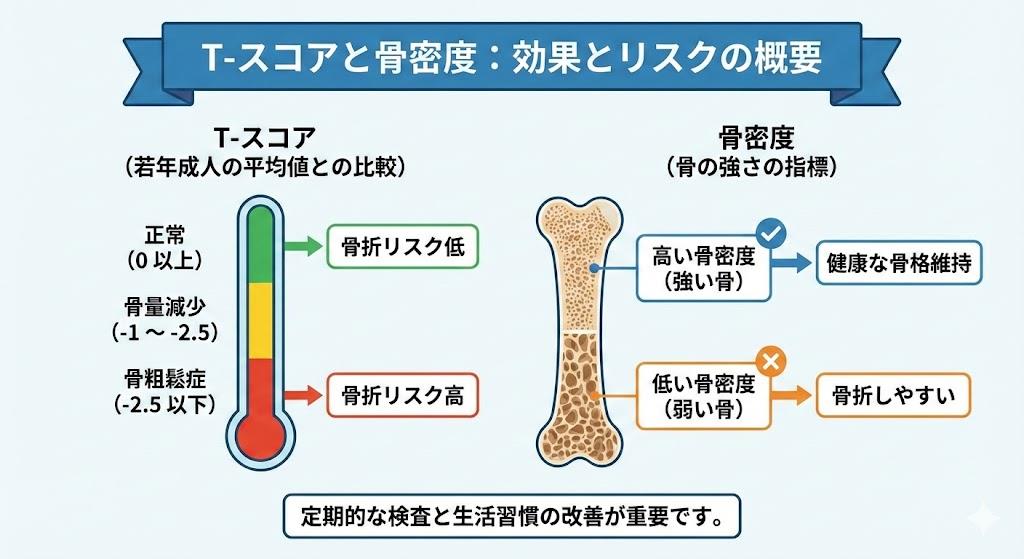 T-スコアと骨密度の副作用と効果