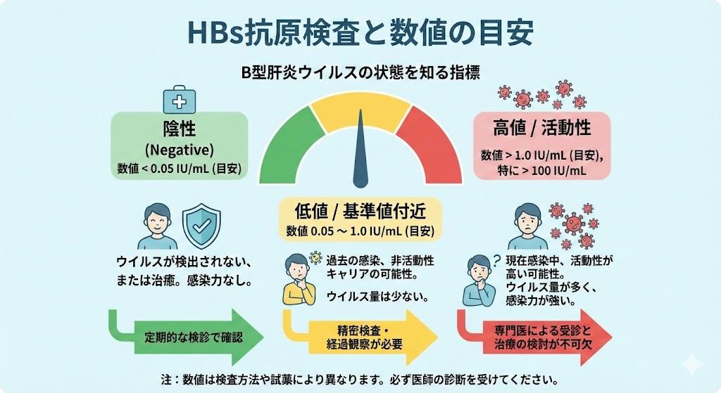 HBs抗原の数値について