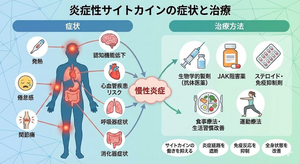 炎症性サイトカインの症状と治療方法