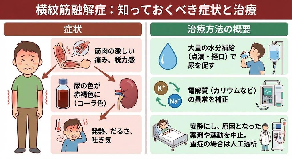 横紋筋融解症の症状と治療方法