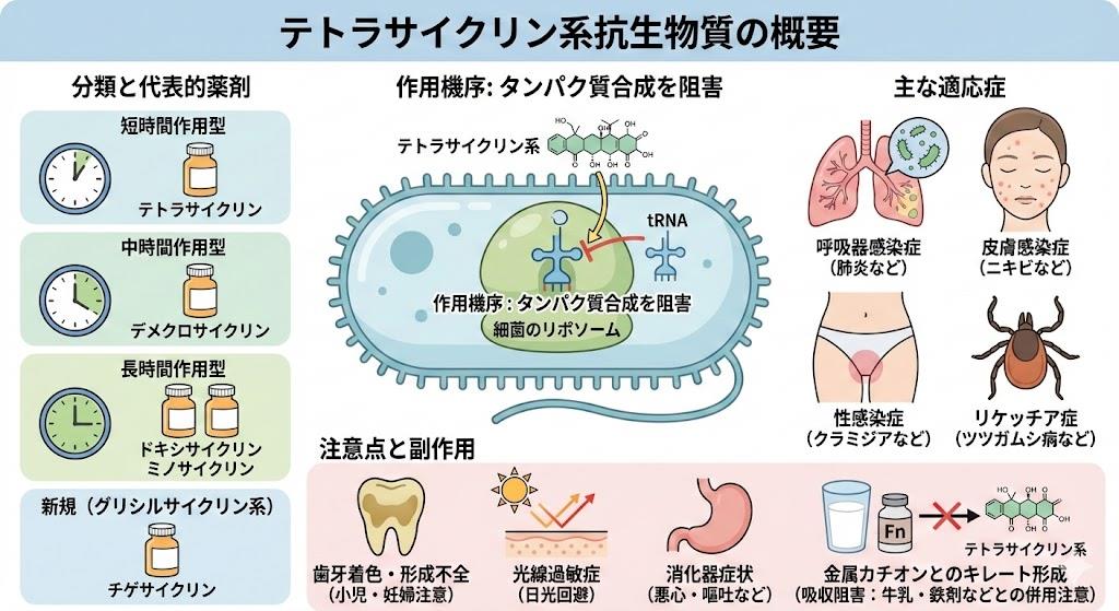 テトラサイクリン系抗生物質一覧