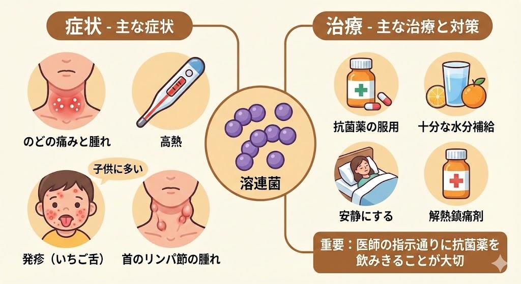 溶連菌感染症の症状と治療方法