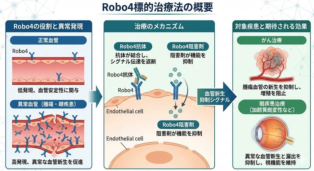 Robo4を標的とした治療法