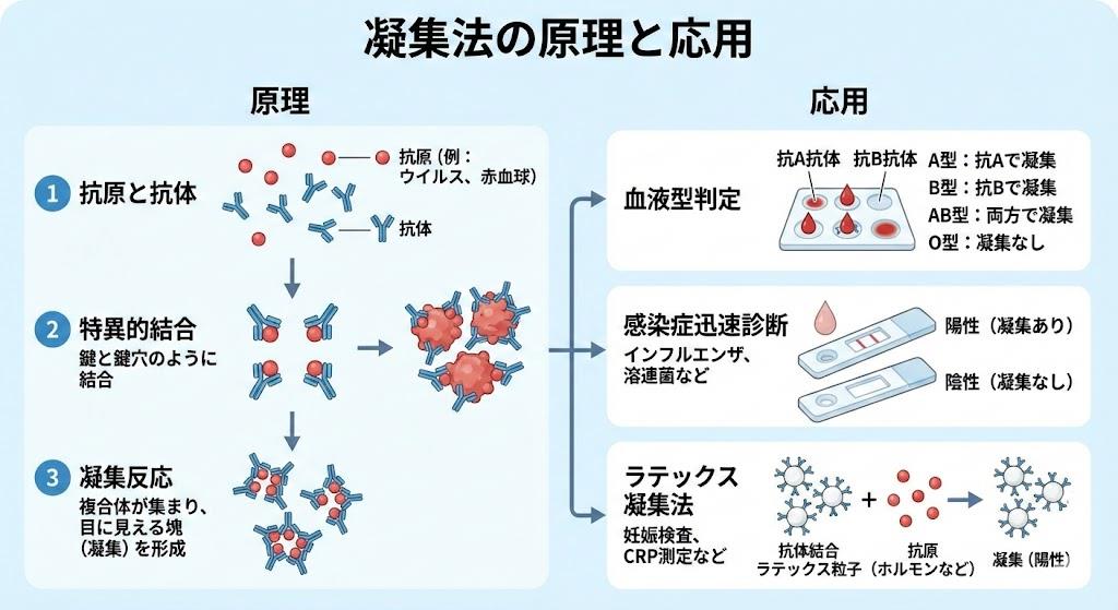 凝集法の原理と応用
