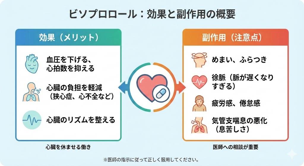 ビソプロロールの効果と副作用