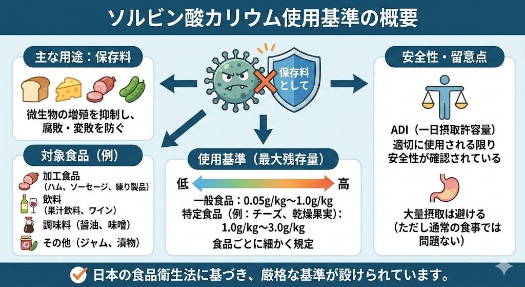 ソルビン酸カリウム使用基準