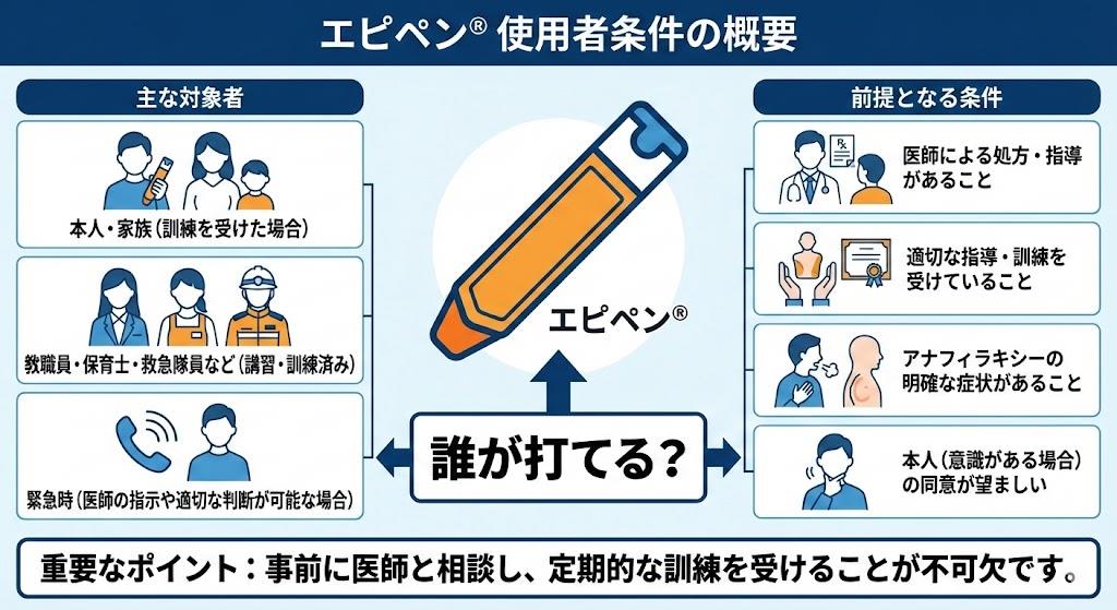 エピペンを打てる人の条件