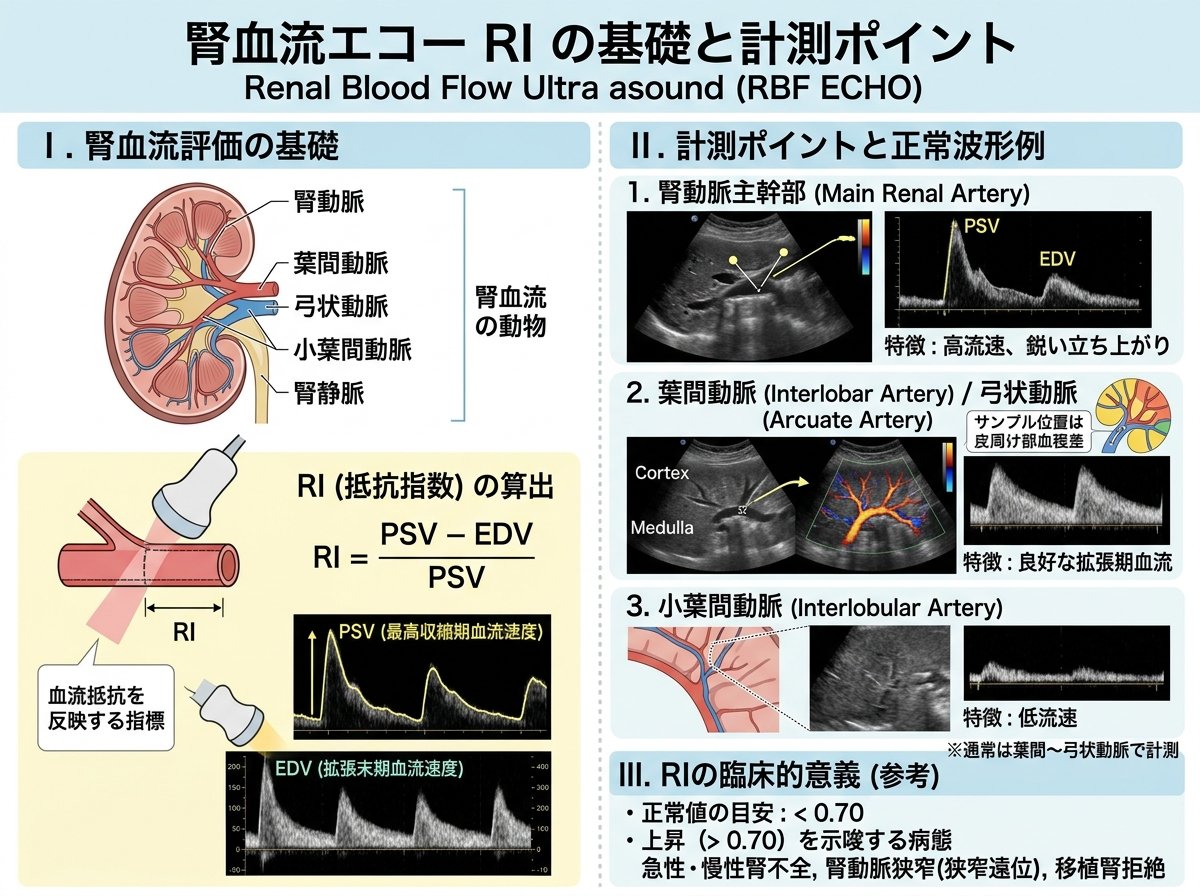 腎血流 エコー ri の基礎と計測ポイント