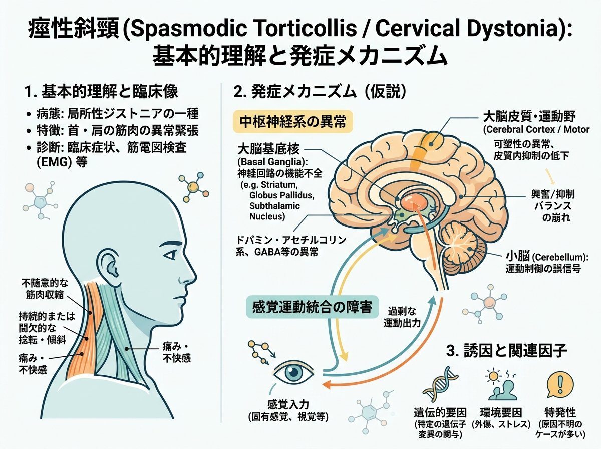 痙性斜頸の基本的理解と発症メカニズム