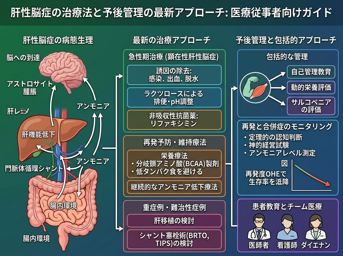 肝性脳症の治療法と予後管理の最新アプローチ