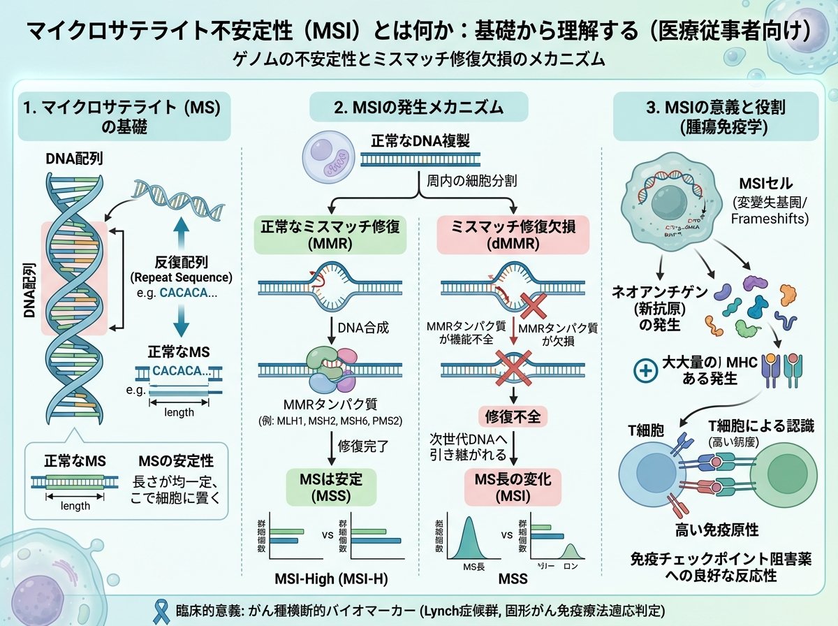 マイクロサテライト不安定性(MSI)とは何か:基礎から理解する