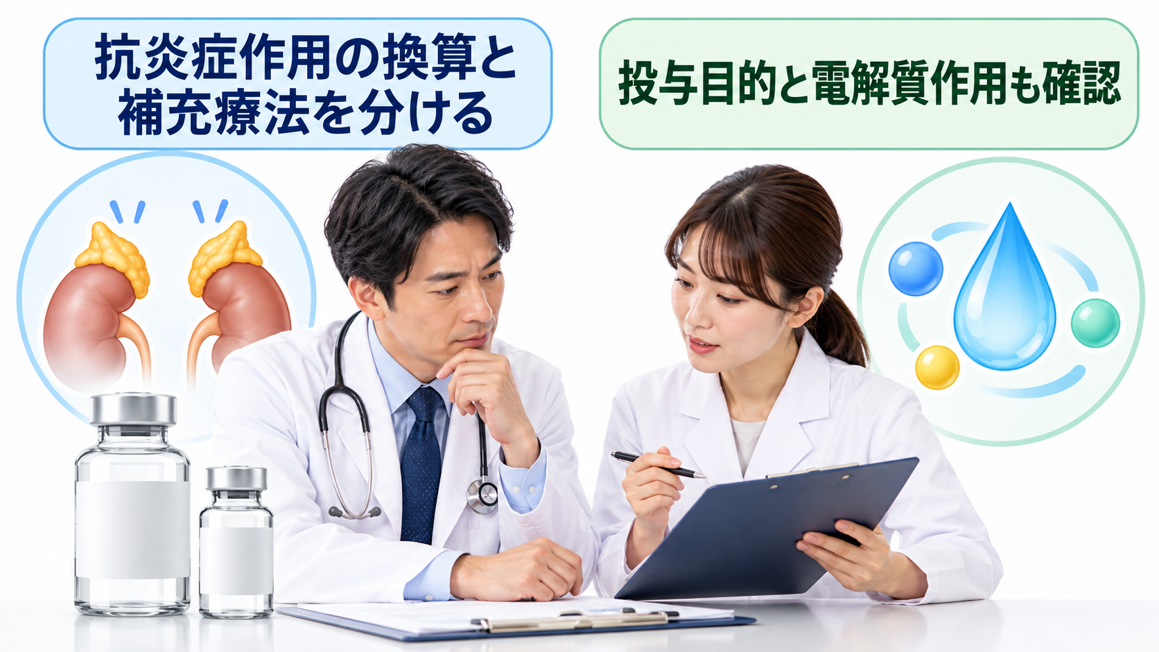 力価換算だけで投与目的まで置き換えない