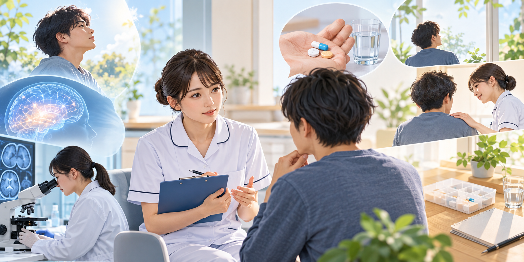 精神疾患患者における服薬コンプライアンスと看護計画の実際の解説図