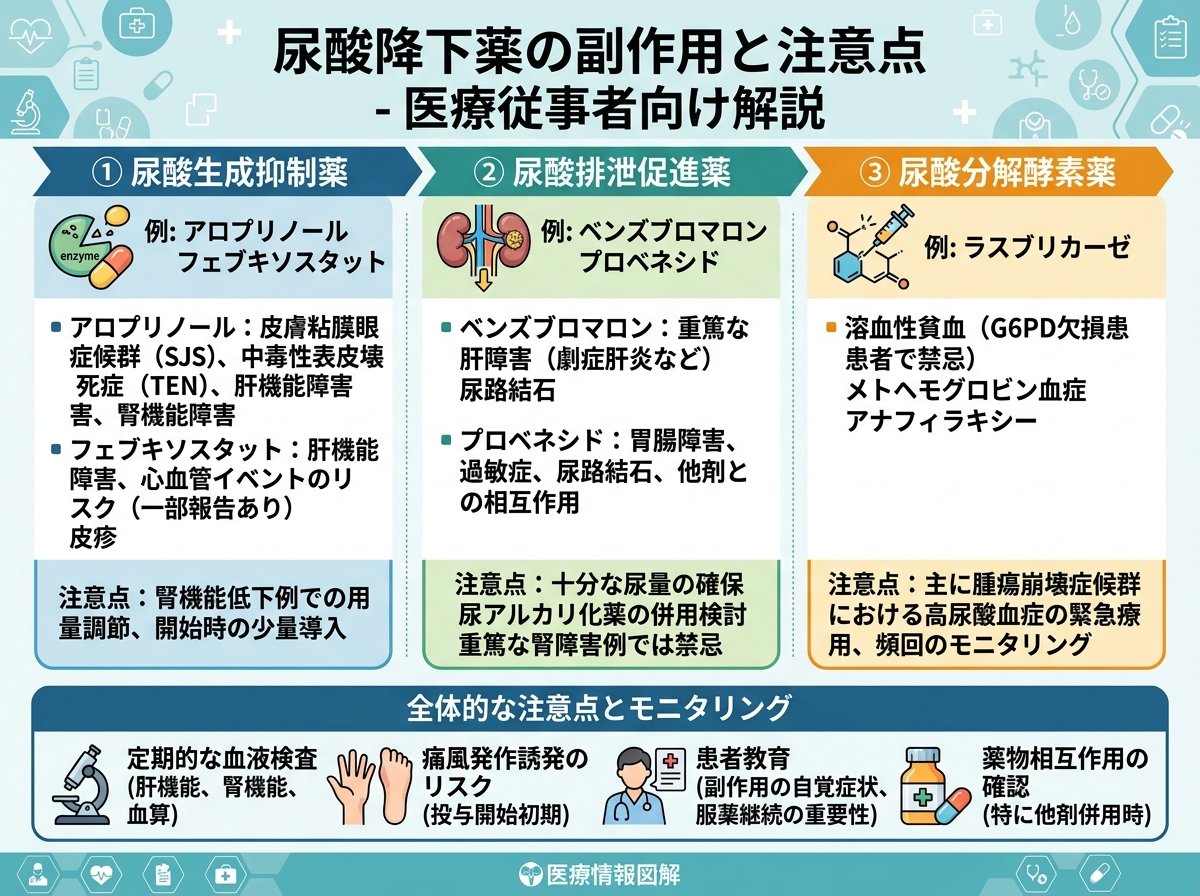 尿酸 薬の副作用と注意点