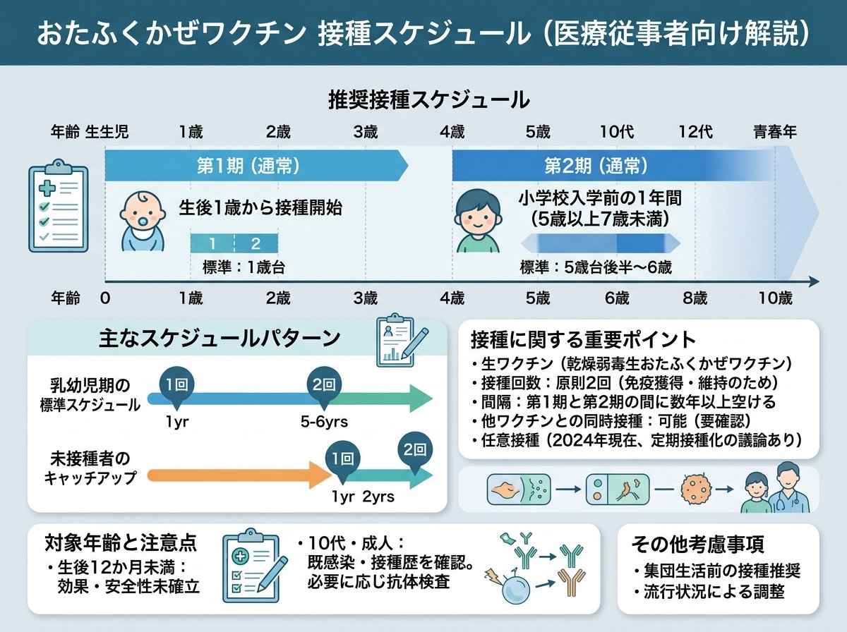 おたふくかぜワクチン いつから何歳までの接種スケジュール
