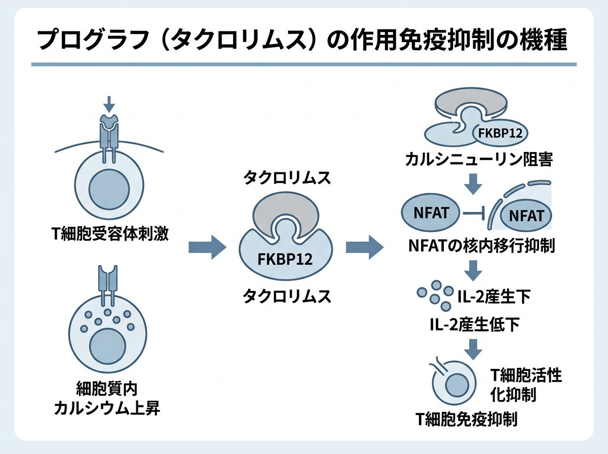 プログラフの作用機序と免疫抑制効果について