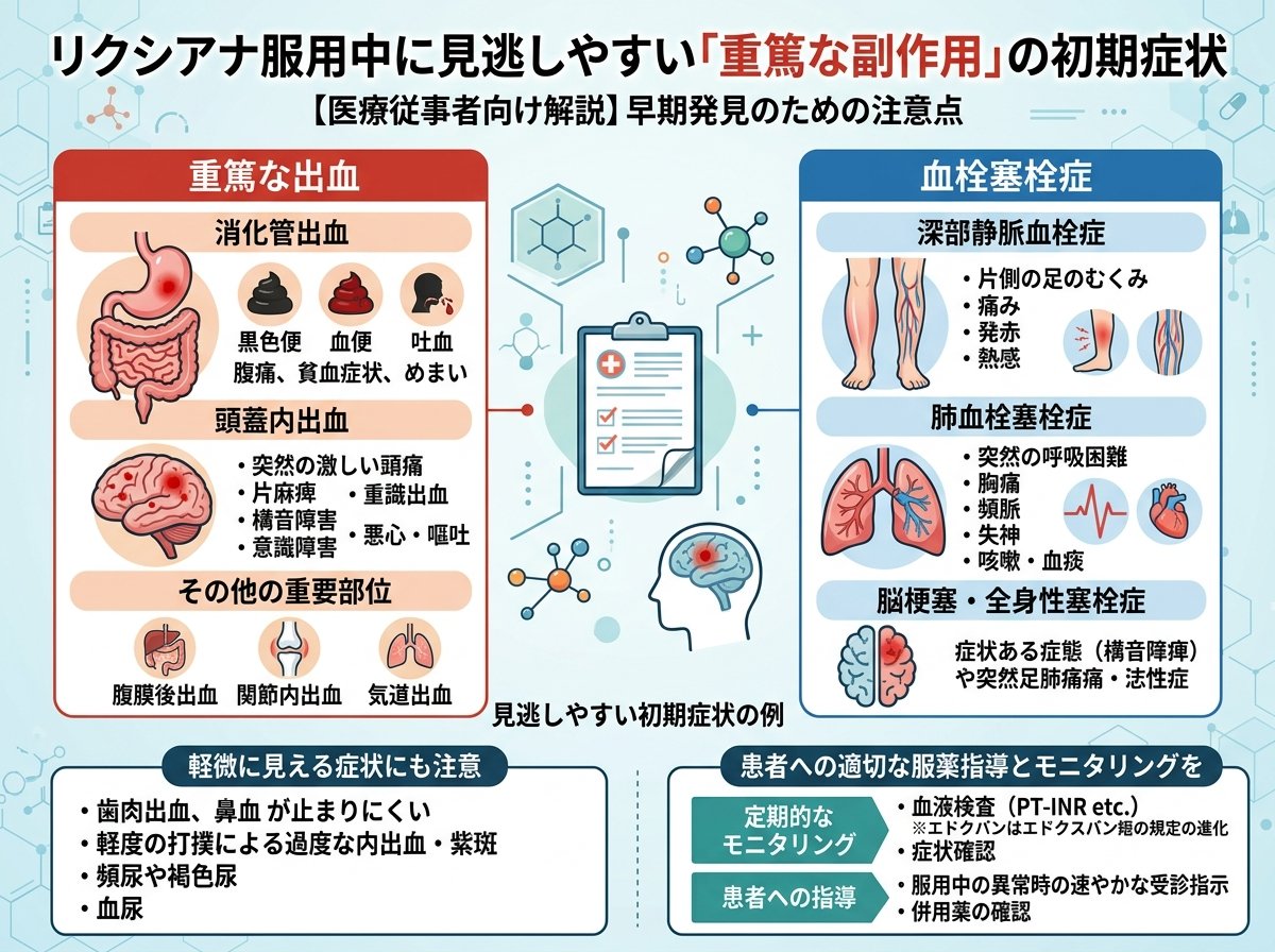 リクシアナ服用中に見逃しやすい「重篤な副作用」の初期症状