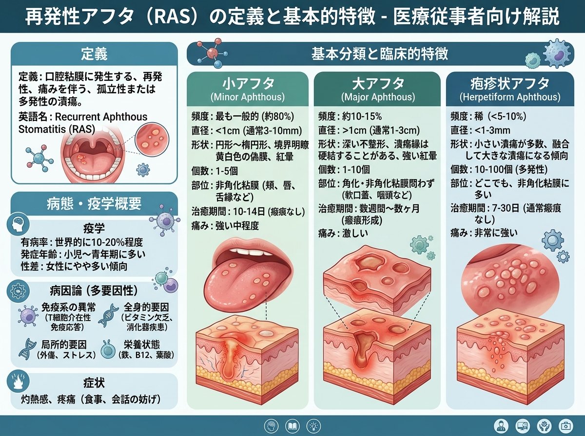再発性アフタの定義と基本的特徴