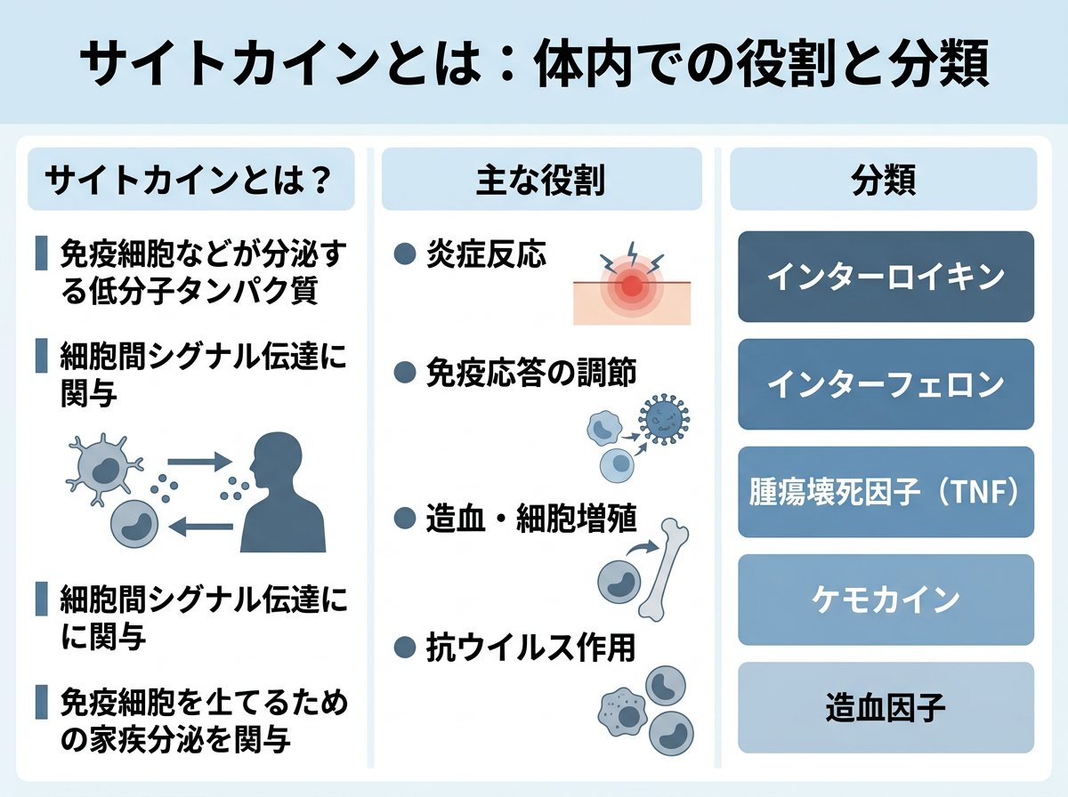 サイトカインとは:体内での役割と分類