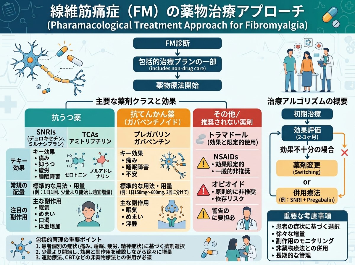 線維筋痛症の薬物治療アプローチ
