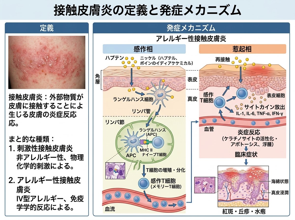 接触皮膚炎の定義と発症メカニズム