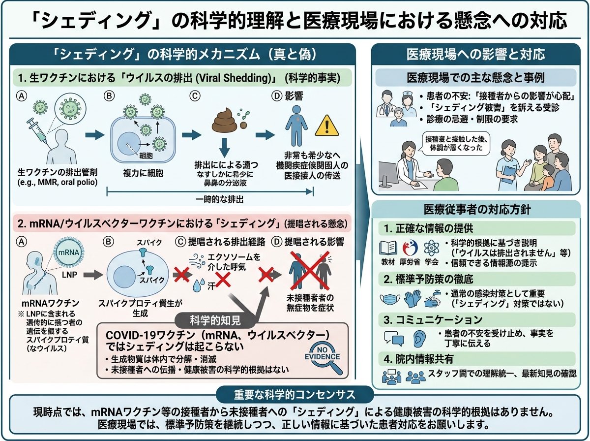 シェディングの科学的メカニズムと医療現場への影響