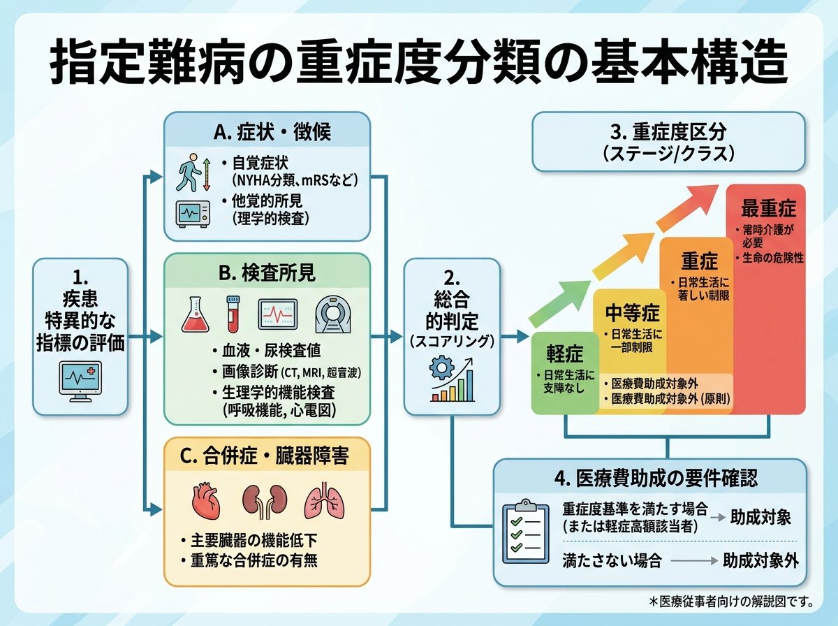 指定難病の重症度分類の基本構造