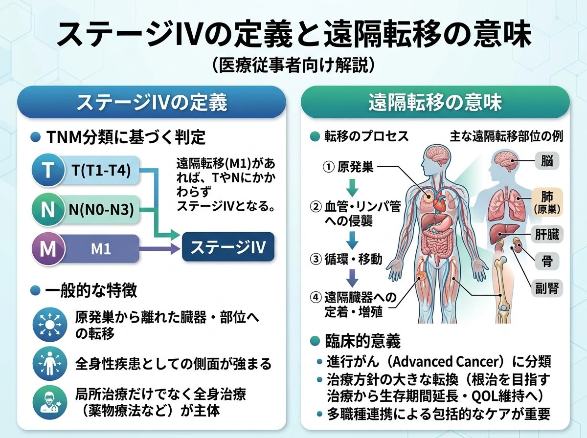 ステージ4の定義と遠隔転移の意味