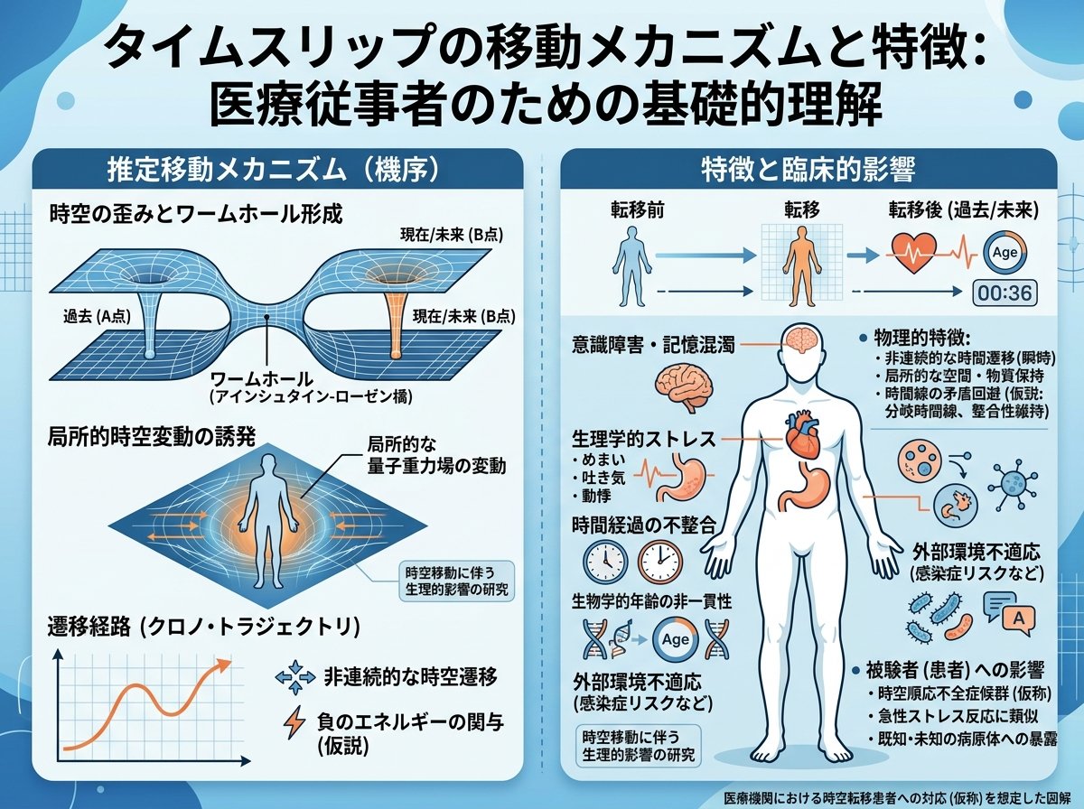 タイムスリップの移動メカニズムと特徴