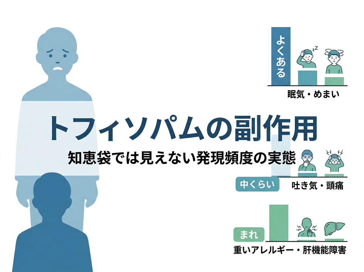 トフィソパムの副作用：知恵袋では見えない発現頻度の実態
