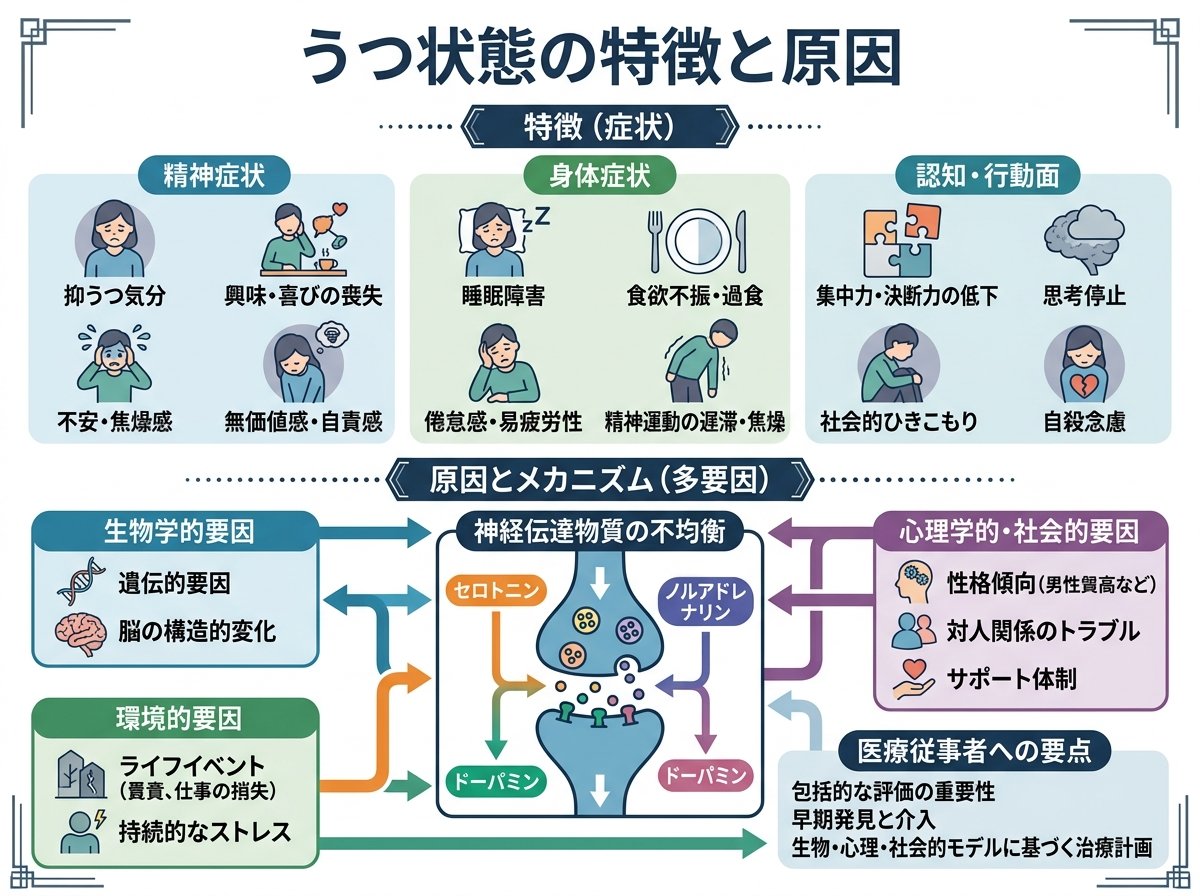 うつ状態の特徴と原因