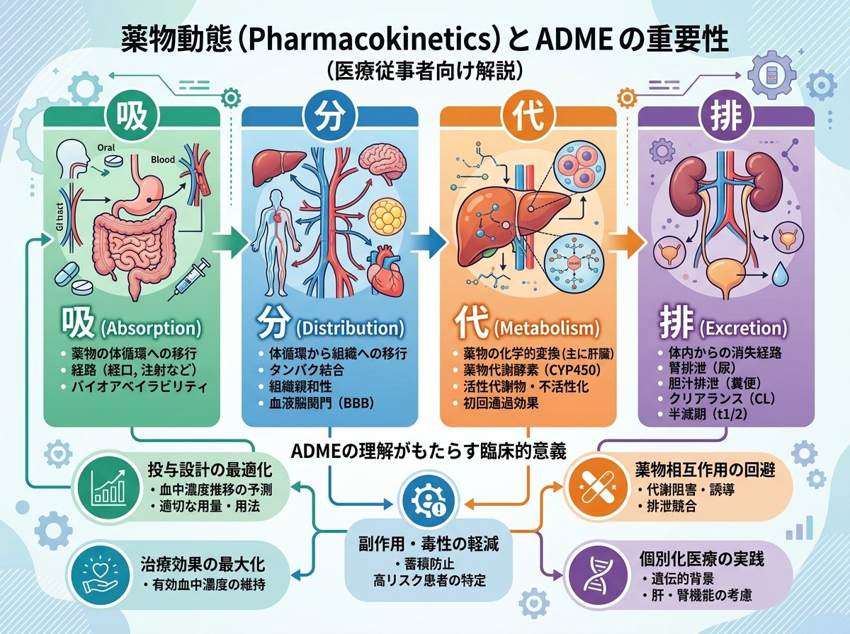 薬物動態とADMEの重要性について